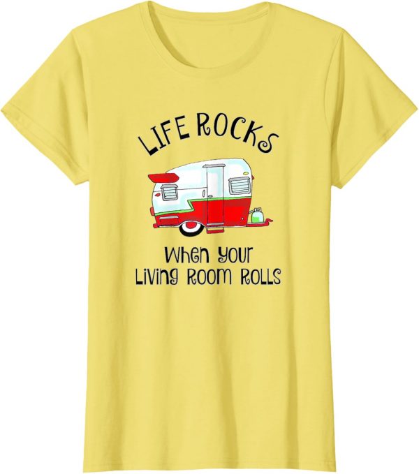 Family Camping Shirt Cute Retro Trailer Rv Camping T Shirt