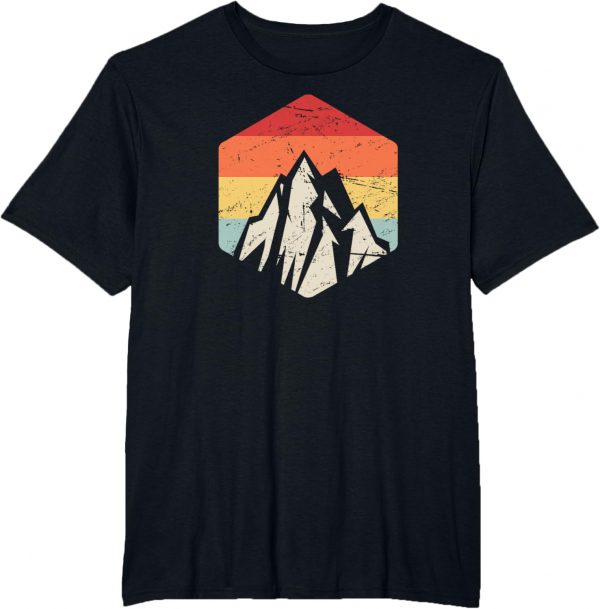 Retro Vintage Hiking Gift Outdoors Mountain Hiker T-shirt