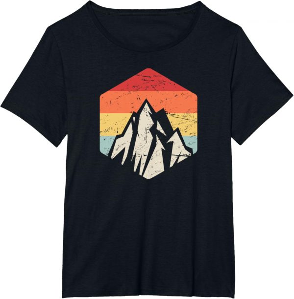 Retro Vintage Hiking Gift Outdoors Mountain Hiker T-shirt